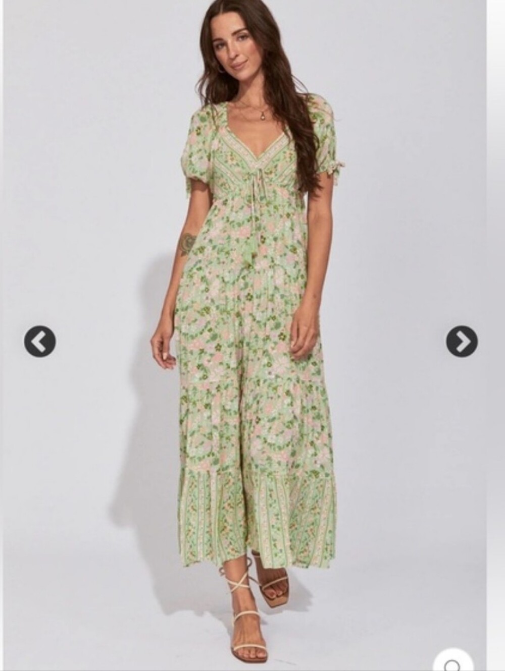 New Arnhem Odessa Midi Sundress in Clover Sz Aus 6 US Sz XS